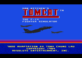 Tomcat - The F-14 Title Screen